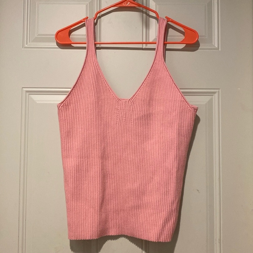ee:some Bubblegum Pink Ribbed Knit Tank Top Size 1XL